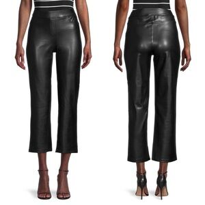 NEW Laundry by Shelli Segal Pull-On Faux Leather Pant Black